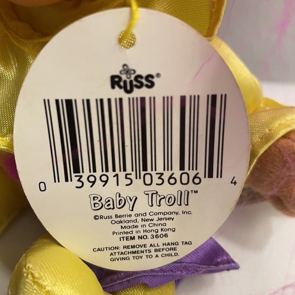 Vintage Russ Baby Troll Clown/Jester - NOS NWT - Picture 4 of 14